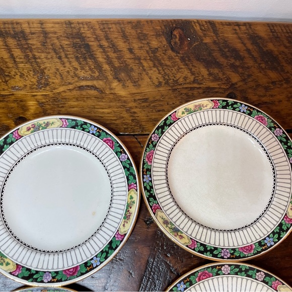 Vintage Booths set of 6 Saucer A8025 England floral - Picture 3 of 12